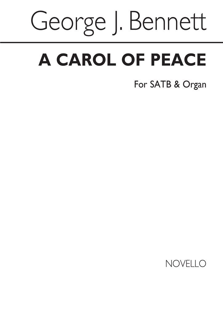A Carol Of Peace Satb/Organ